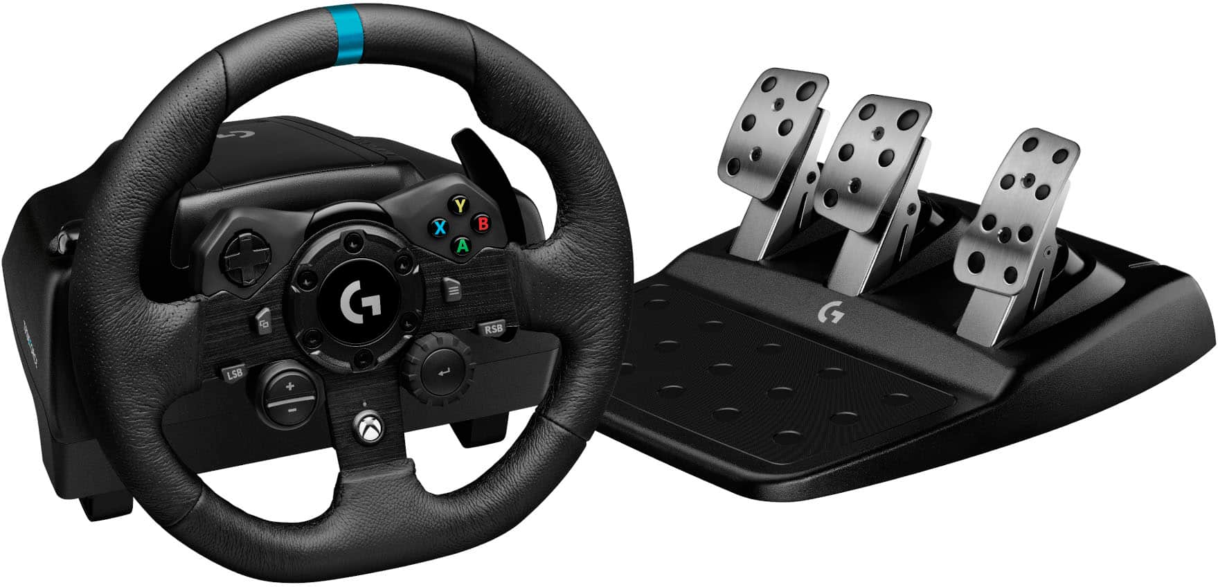 Logitech - Volante e pedais G923 para Xbox Series X|S, Xbox One e PC - Preto-941-000156