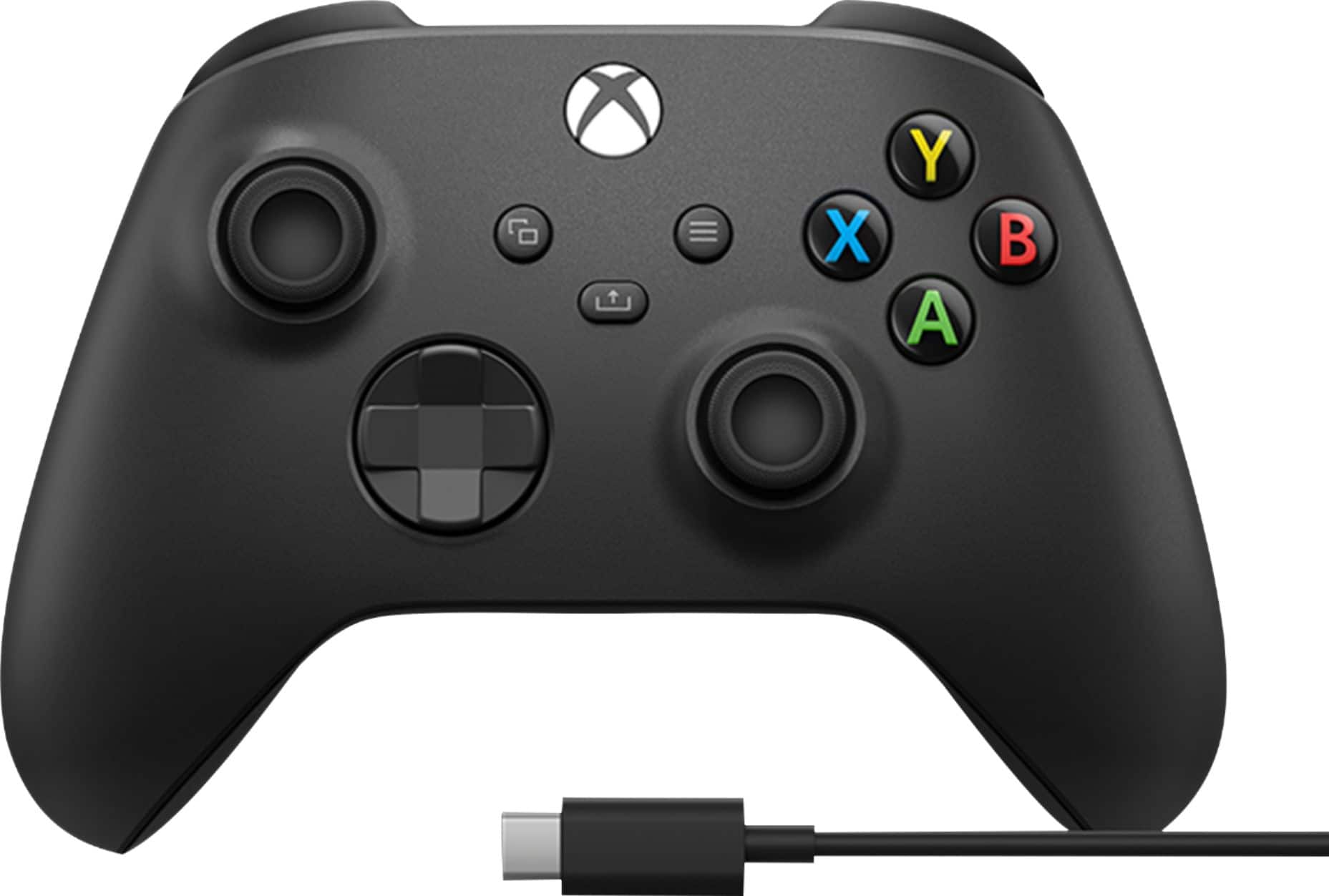 Microsoft Controle Gamer para Xbox Series X|S, e Xbox One +Cabo USB-C - Preto-1V8-00001