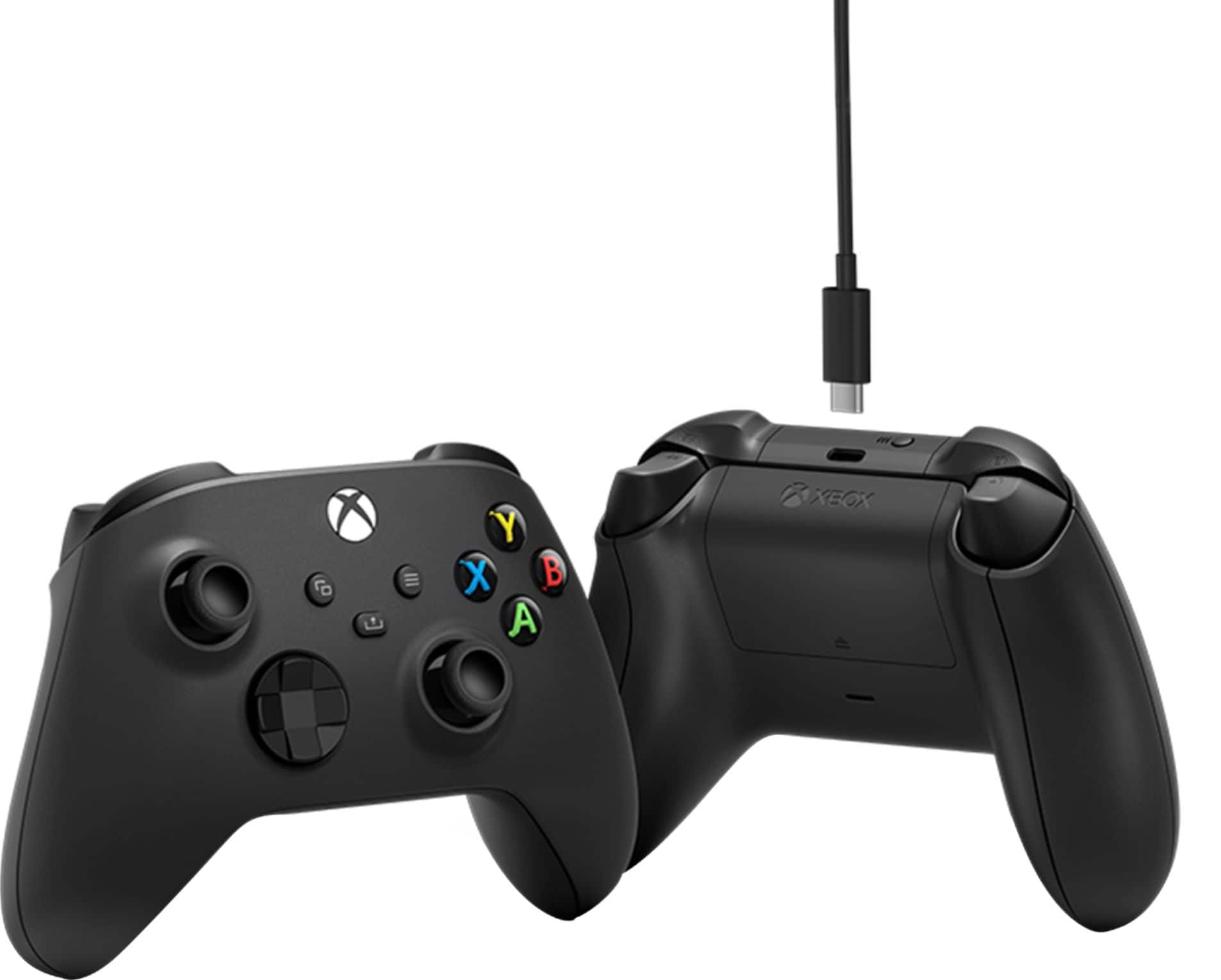 Microsoft Controle Gamer para Xbox Series X|S, e Xbox One +Cabo USB-C - Preto-1V8-00001