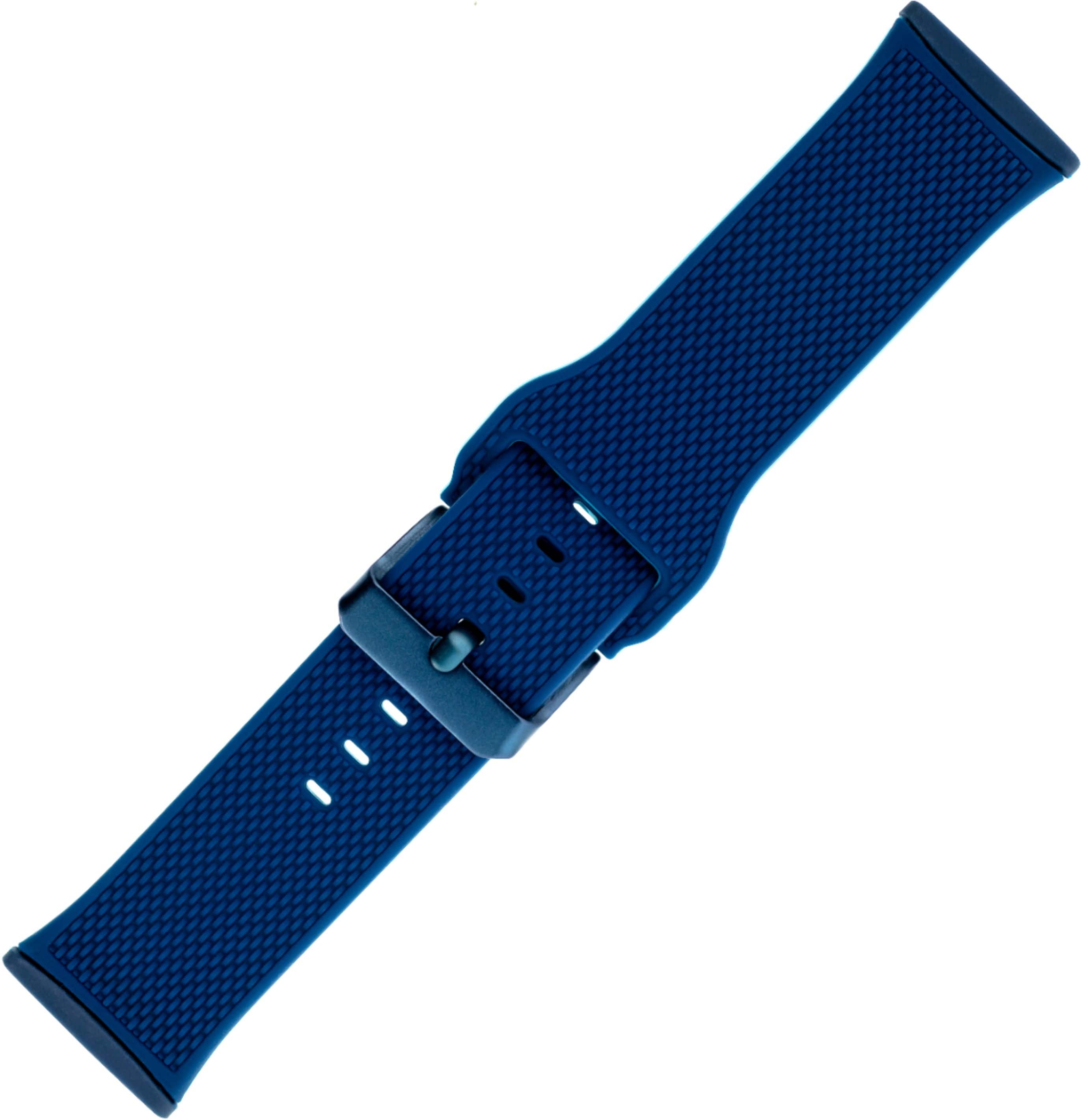 COMIt – Fitbit Versa 3 e Fitbit Sense Silicone Tamanho único pulseira de relógio – Marinho/Cinza Claro/Rosa Blush-54403BBR