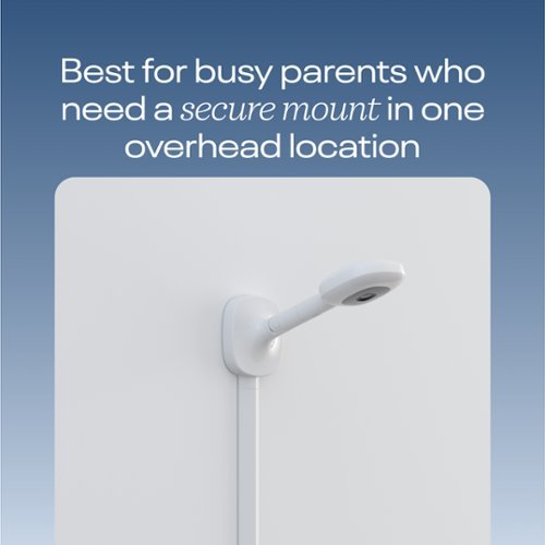 Monitor de bebê inteligente Nanit Pro e suporte de parede - Branco-N311NW