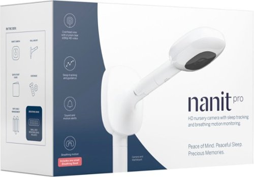 Monitor de bebê inteligente Nanit Pro e suporte de parede - Branco-N311NW