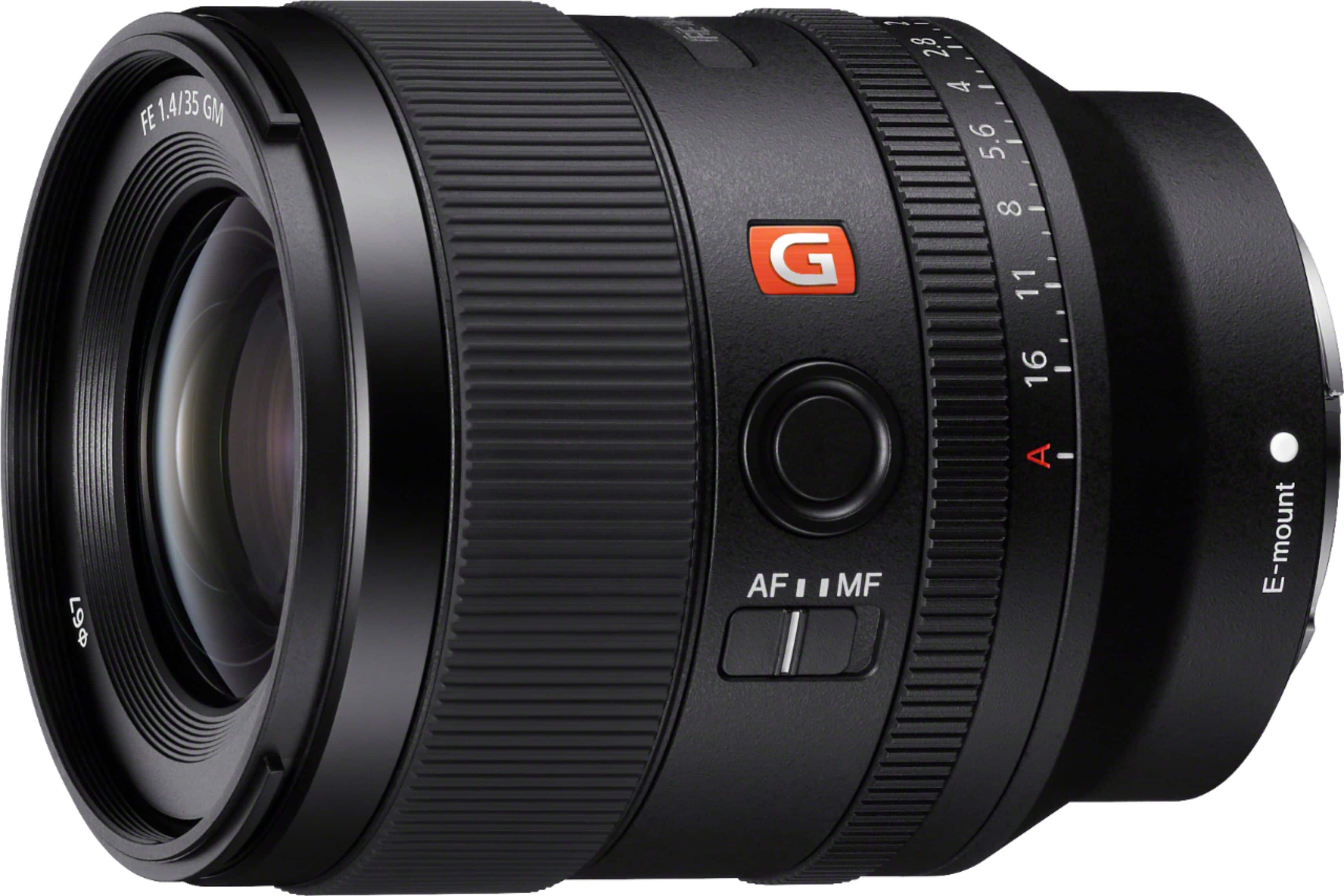 Sony - Alpha FE 35mm F1.4 GM Full Frame Grande Abertura Grande Angular G Master Lente de montagem E - Preto-SEL35F14GM