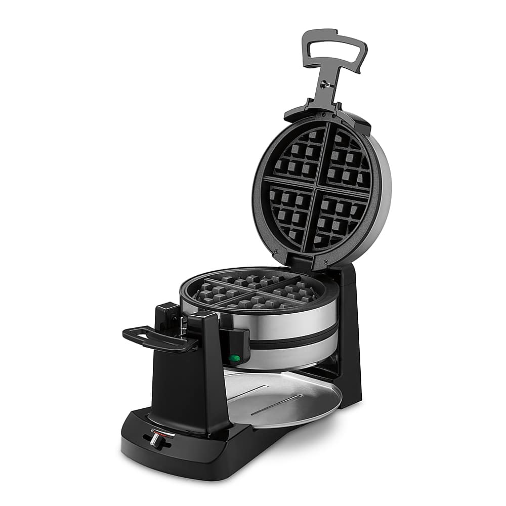 Cuisinart - Máquina de Waffle Belga Duplo Flip - Aço Escovado-WAF-F40