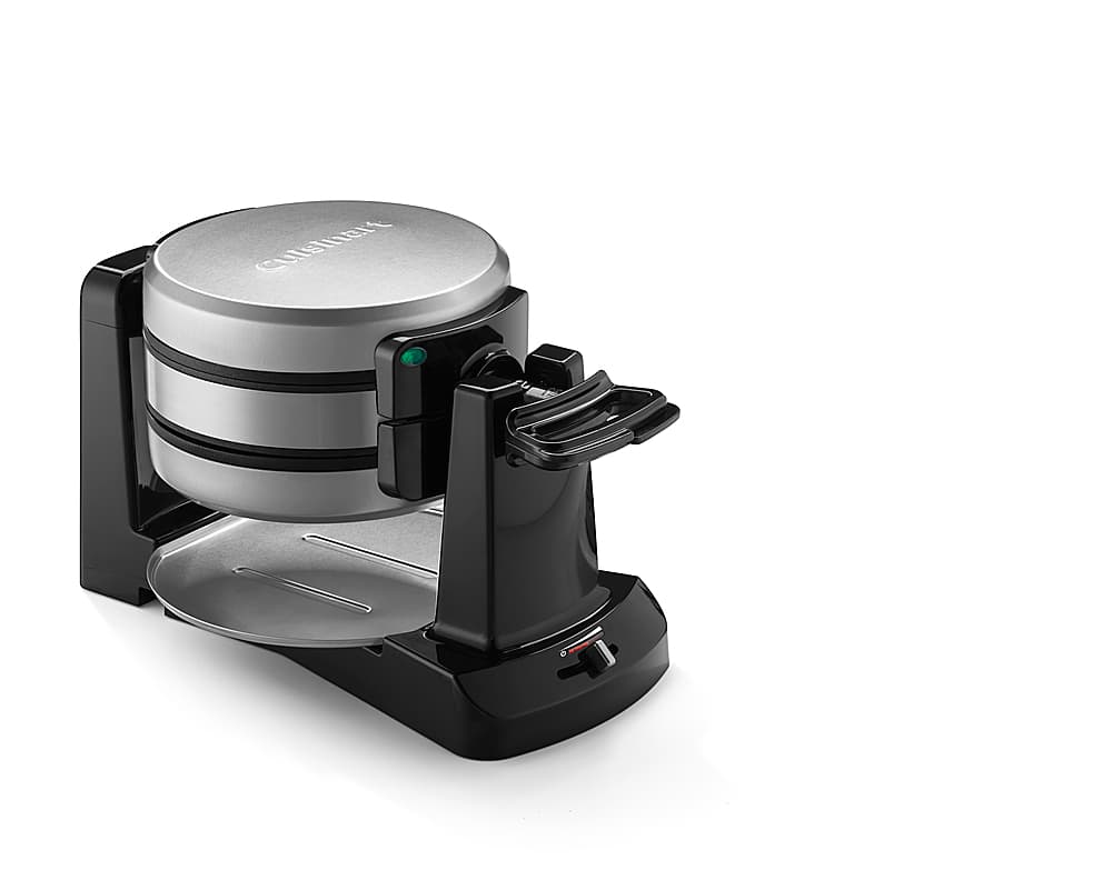 Cuisinart - Máquina de Waffle Belga Duplo Flip - Aço Escovado-WAF-F40