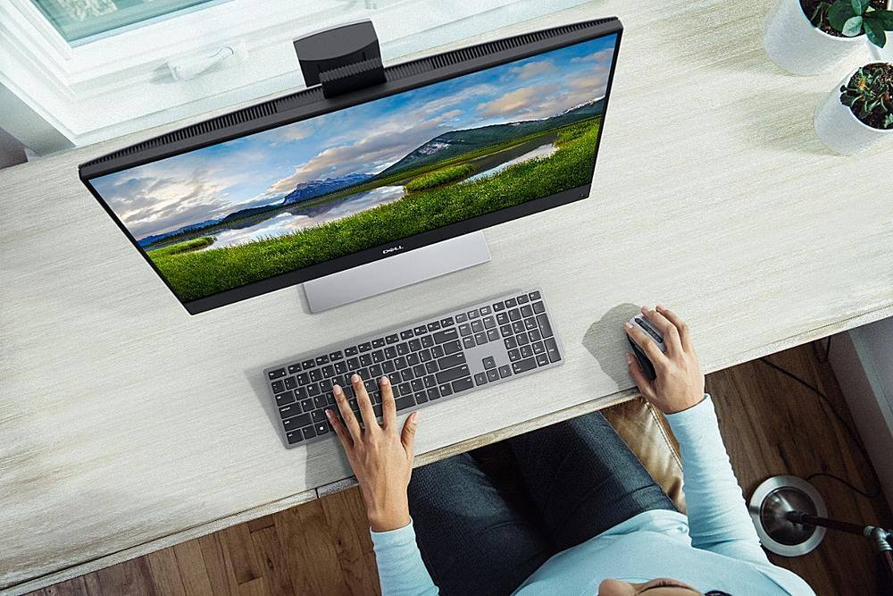 Dell - KM7321W Teclado e mouse sem fio Premier ergonômico - Titan Gray-BBY-KM7321E
