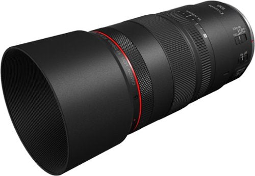 Canon - Lente telefoto RF100mm F2.8 L MACRO IS USM para câmeras EOS série R - Preto-4514C002