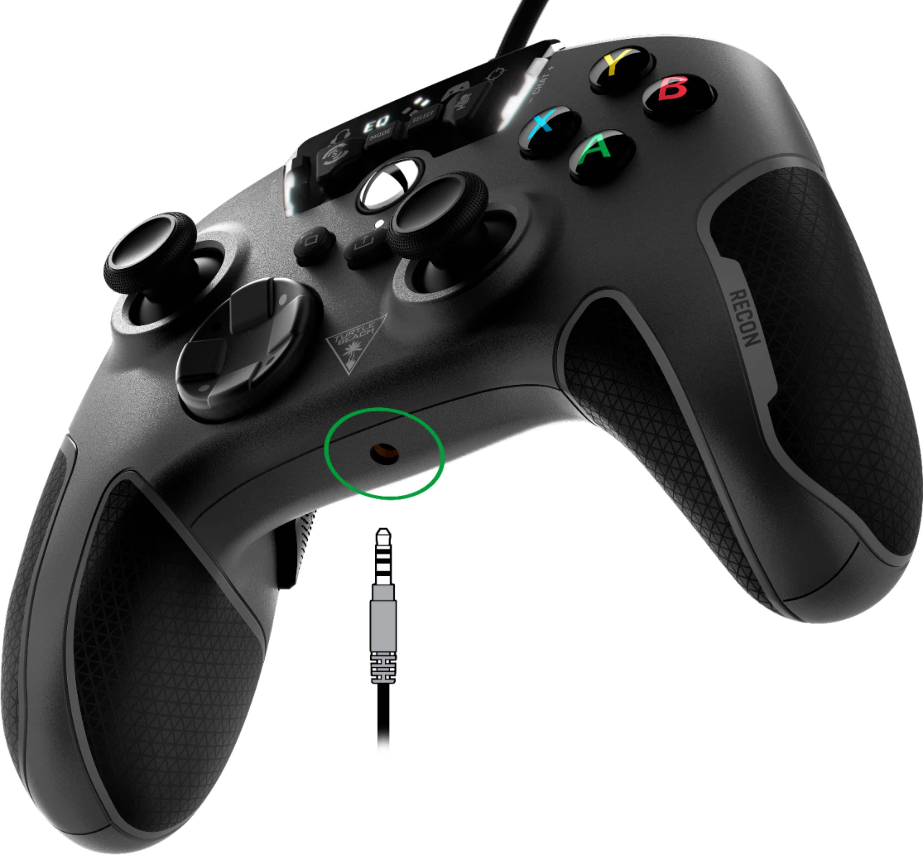Turtle Beach - ctrl Bluetooth Recon com fio p/ Xbox Series X, Xbox Series S, Xbox One e PCs com Windows com botões remapeáveis - Black-TBS-0700-01