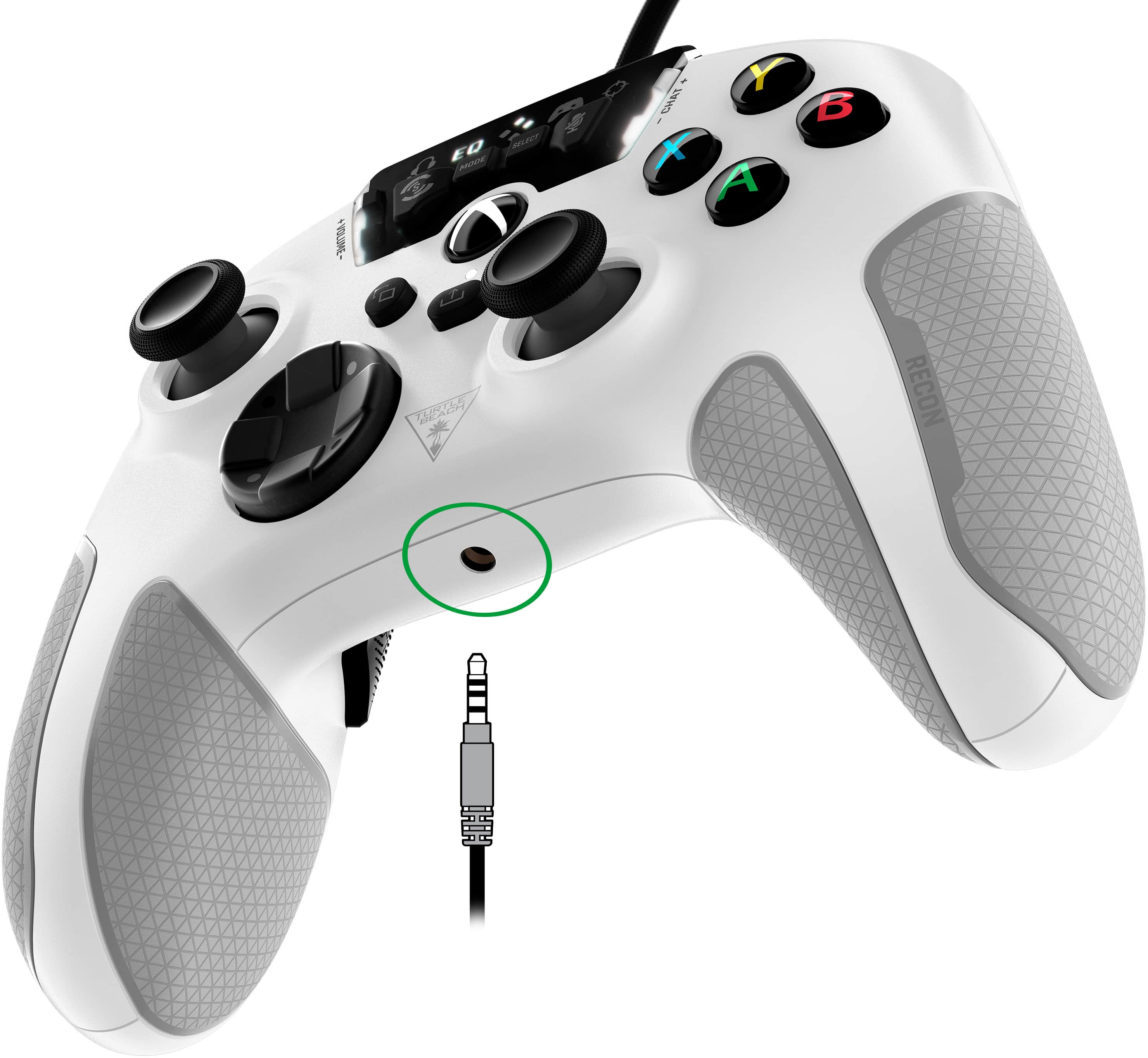 Turtle Beach - ctrl Bluetooth Recon com fio p/ Xbox Series X, Xbox Series S, Xbox One e PCs com Windows com botões remapeáveis - Branco-TBS-0705-0