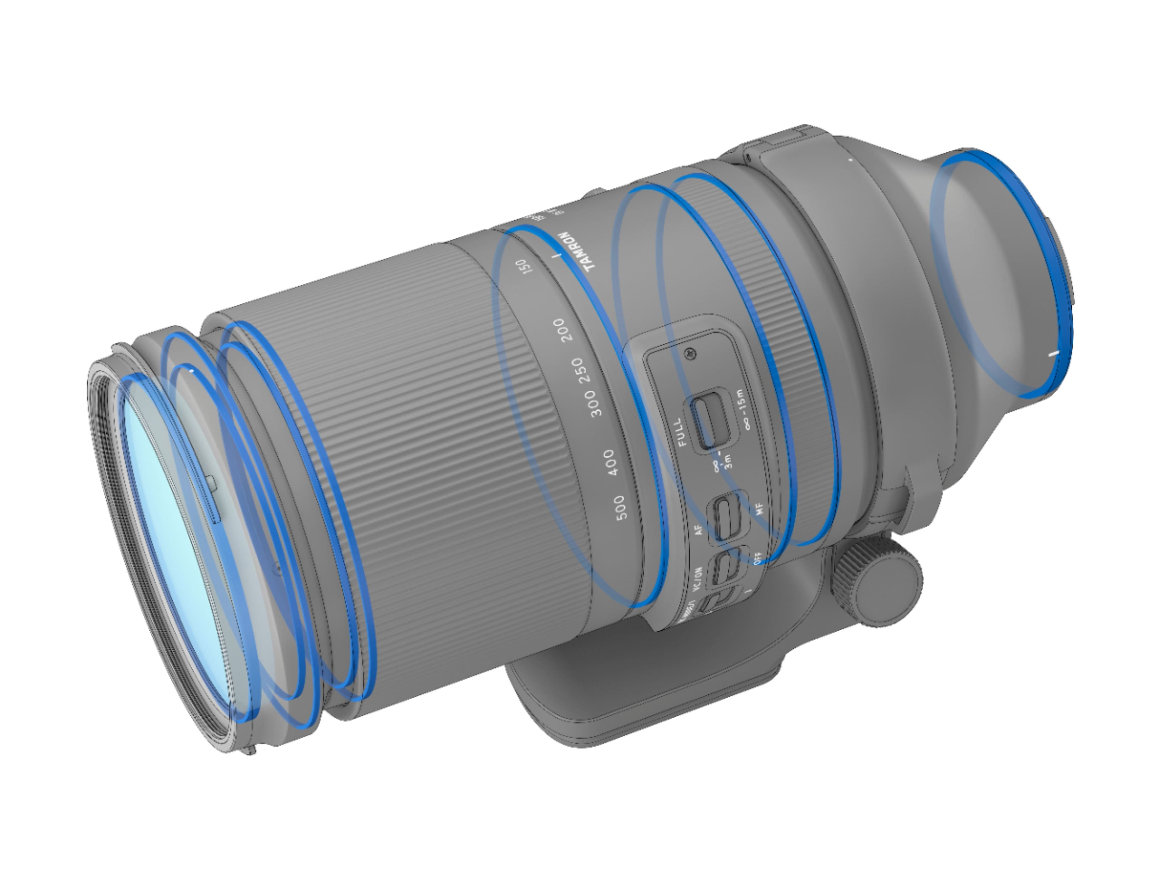 Tamron - Lente zoom telefoto 150-500mm F/5-6.7 Di III VC VXD para Sony E-Mount-AFA057S700