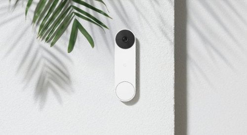 Google - Campainha de vídeo Nest Wi-Fi - Funciona com bateria - Snow-GA01318-US