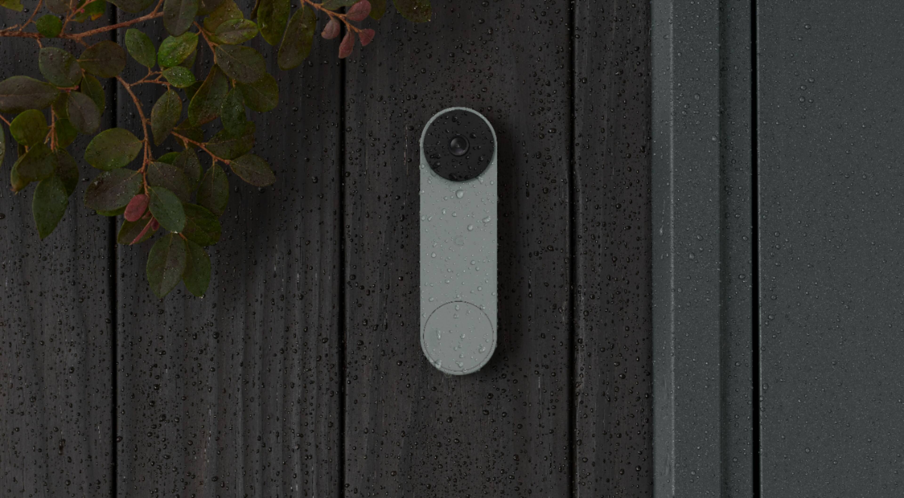 Google - Campainha de vídeo Nest Wi-Fi - Funciona com bateria - Ivy-GA02075-US