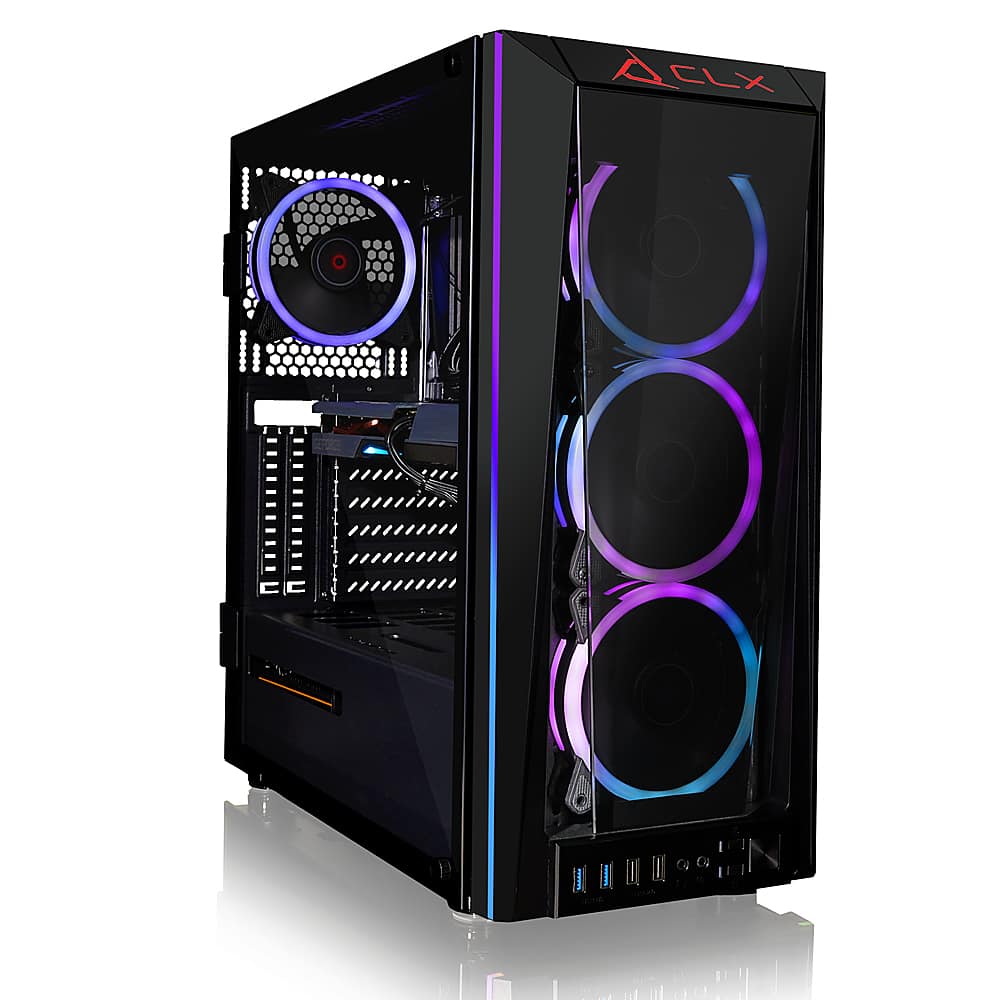 CLX - SET Gaming Desktop - AMD Ryzen 7 5800X - 32GB de memória - NVIDIA GeForce RTX 3060 - 500GB NVMe M.2 SSD + 4TB HDD - Preto-TGMSETRTH1641BM