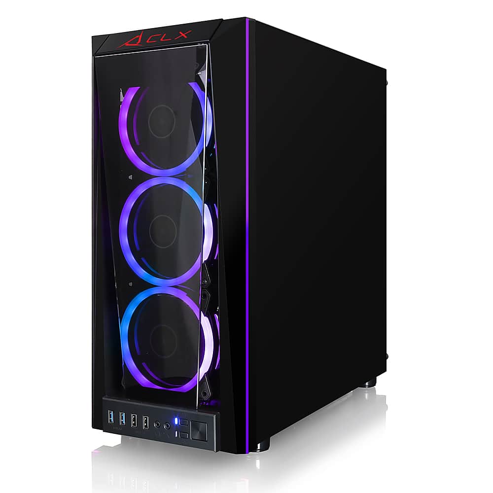 CLX - SET Gaming Desktop - AMD Ryzen 9 5900X - 32GB de memória - NVIDIA GeForce RTX 3060 - 500GB NVMe M.2 SSD + 4TB HDD - Preto-TGMSETRTH1642BM