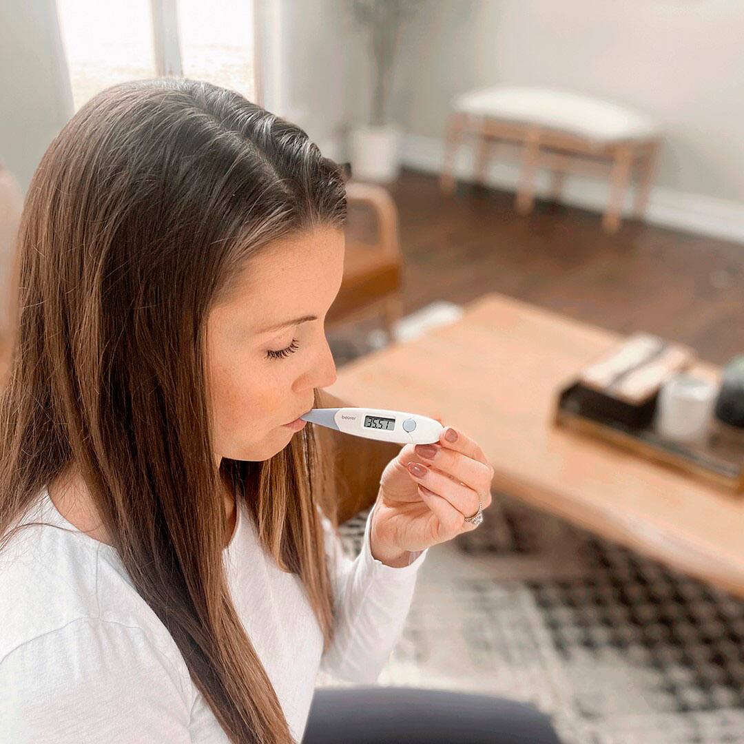 Beurer - Termômetro - Branco/Roxo-OT20