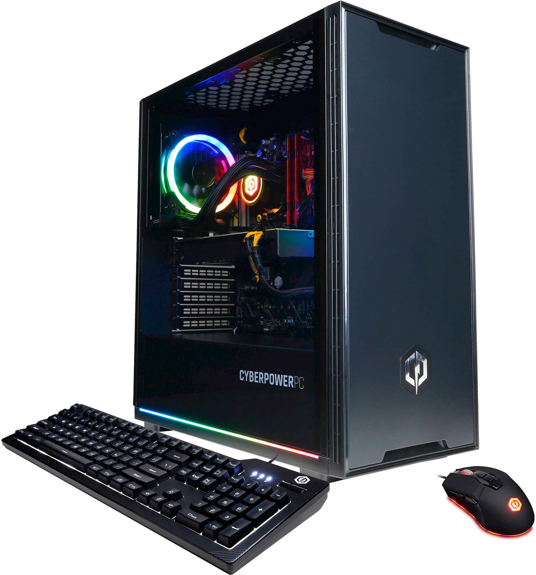 CyberPowerPC - Gamer Supreme Gaming Desktop - AMD Ryzen 9 5900X - 16GB de memória - AMD Radeon RX 6800 XT - SSD de 1TB - Preto-SLC3800BSDFV2