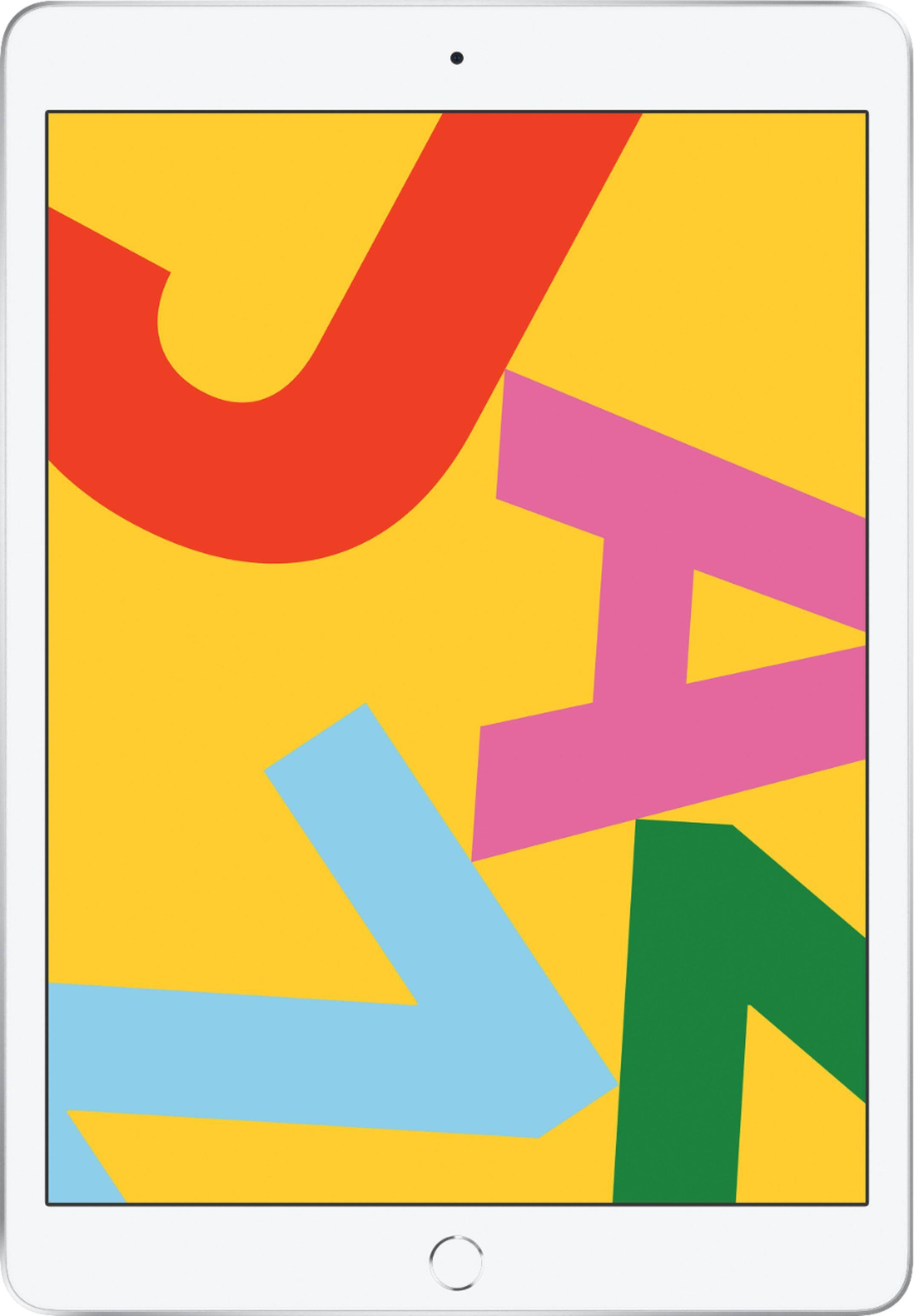 Apple - iPad recondicionado de 10,2 polegadas certificado pelo Geek Squad - - (7ª geração) com Wi-Fi - 32 GB - Silver-TI-GSRF MW752LL/A