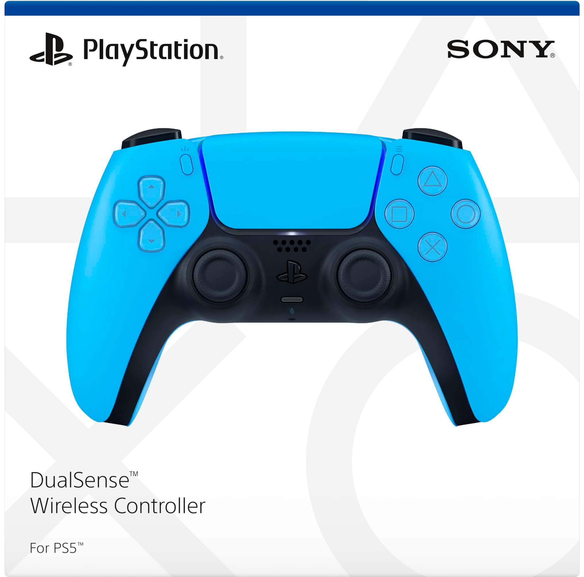 Sony - PlayStation 5 - Controle sem fio para para vídeo gameDualSense - Starlight Blue-1000039940/3006394