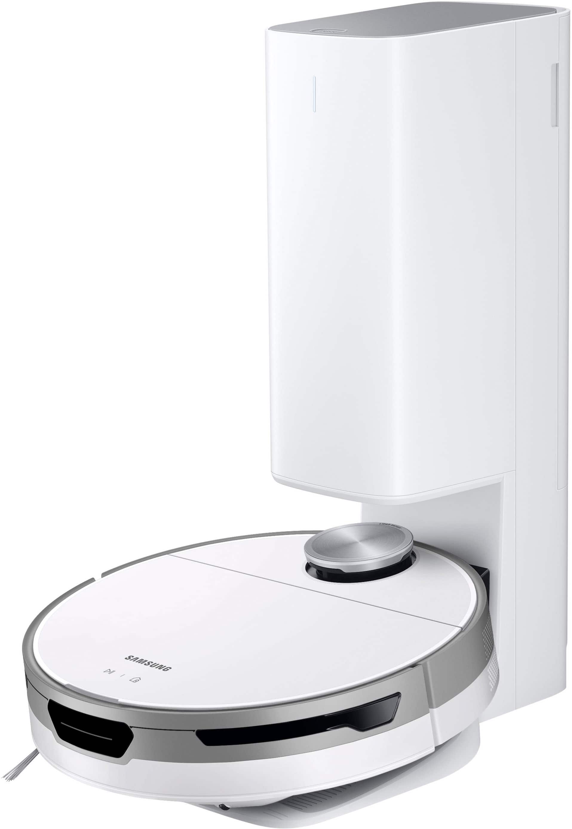 Samsung - Jet Bot+ Robot Vacuum with Clean Station - White-VR30T85513W/AA