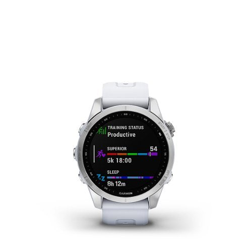 Garmin - fēnix 7S GPS Smartwatch 42 mm Polímero reforçado com fibra - Prata-010-02539-02