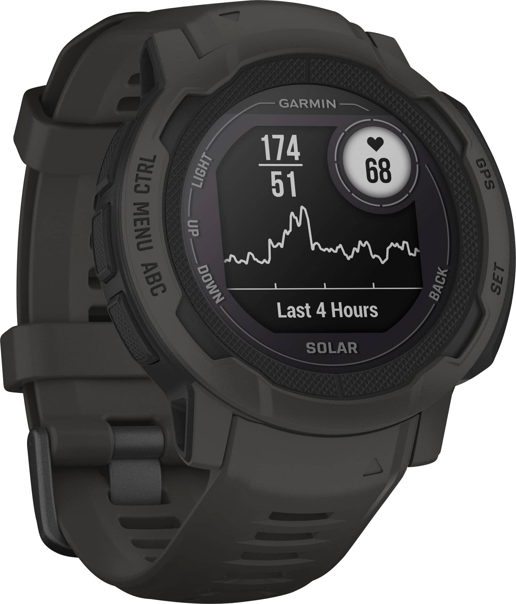 Garmin - Instinct 2 Solar 45 mm Smartwatch Polímero Reforçado com Fibra - Grafite-010-02627-10