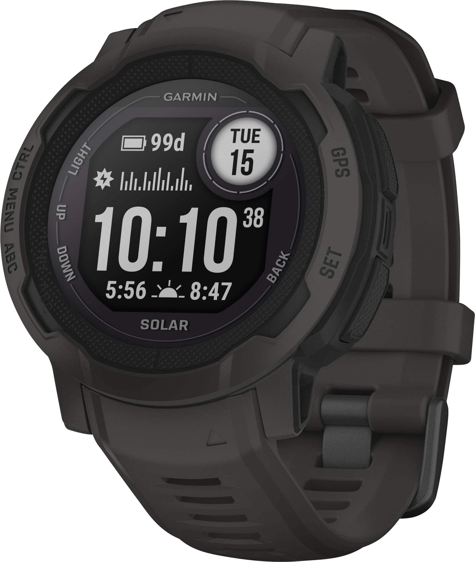 Garmin - Instinct 2 Solar 45 mm Smartwatch Polímero Reforçado com Fibra - Grafite-010-02627-10
