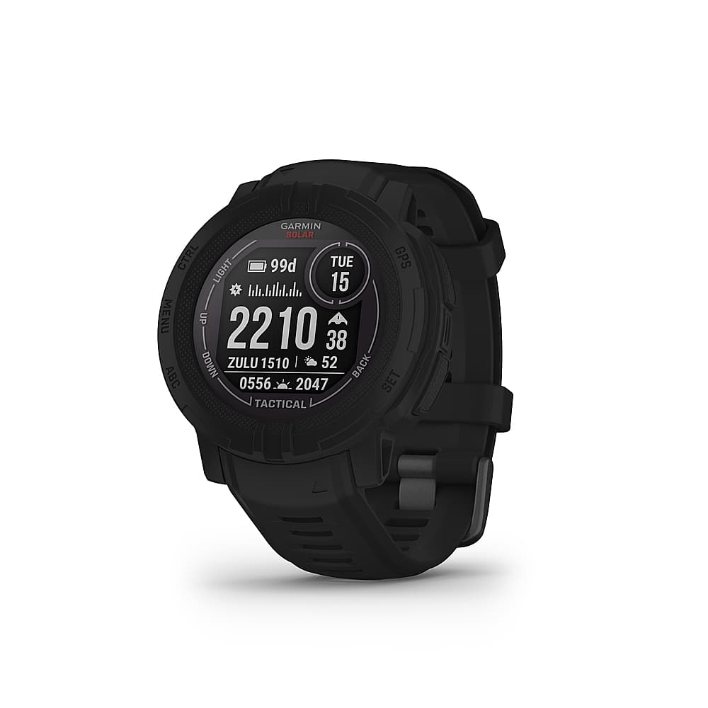 Garmin - Instinct 2 Solar Tactical Edition 45mm Smartwatch Polímero Reforçado com Fibra - Preto-010-02627-13