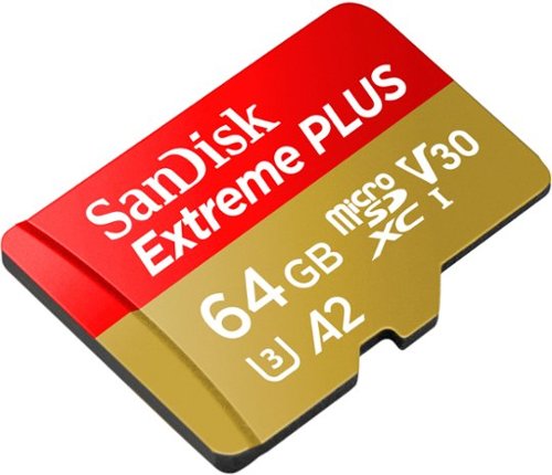 SanDisk - Cartão de memória microSDXC UHS-I Extreme PLUS 64GB-SDSQXBU-064G-AN6MA