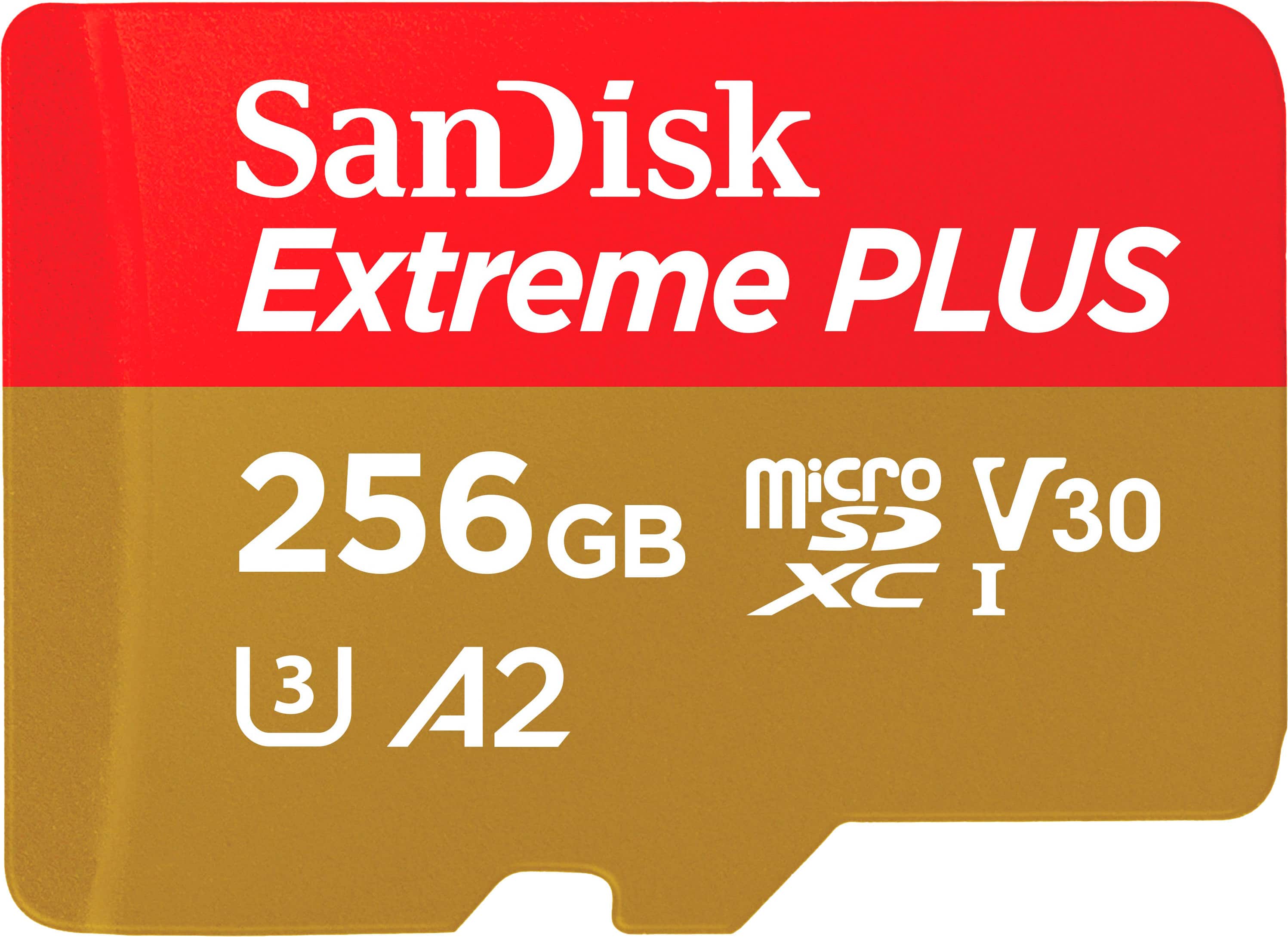 SanDisk - Cartão de memória microSDXC UHS-I Extreme PLUS 256GB-SDSQXBD-256G-AN6MA