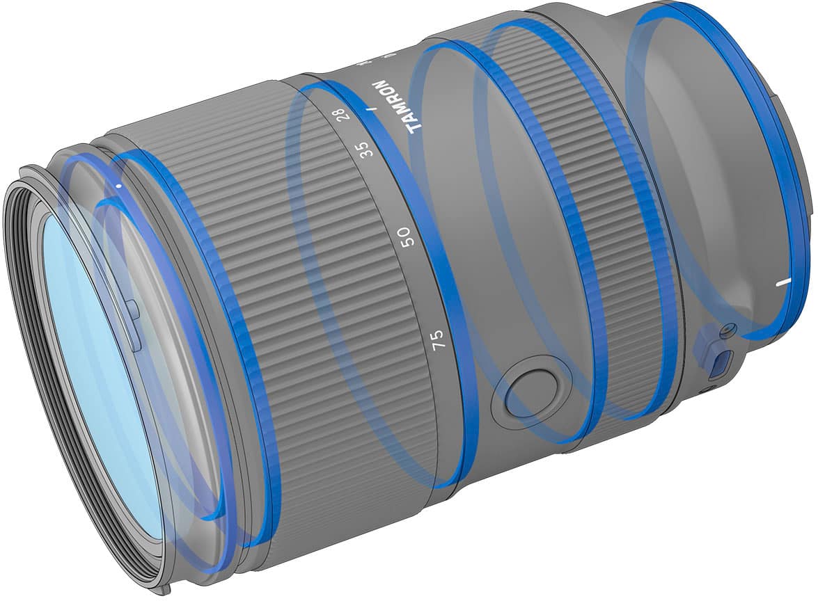 Tamron - Lente zoom padrão 28-75mm F/2.8 Di III VXD G2 para Sony E-Mount-AFA063S700