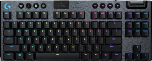 Logitech - G915 LIGHTSPEED TKL Wireless Mechanical GL Linear Switch Gaming Keyboard with RBG Backlighting - Black