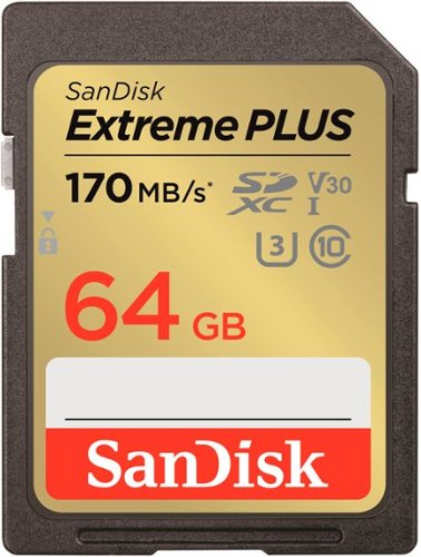 SanDisk - Cartão de memória Extreme PLUS 64GB SDXC UHS-I-SDSDXW2-064G-ANCIN