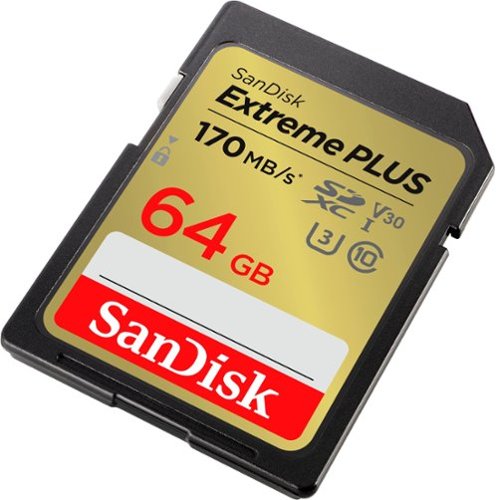 SanDisk - Cartão de memória Extreme PLUS 64GB SDXC UHS-I-SDSDXW2-064G-ANCIN