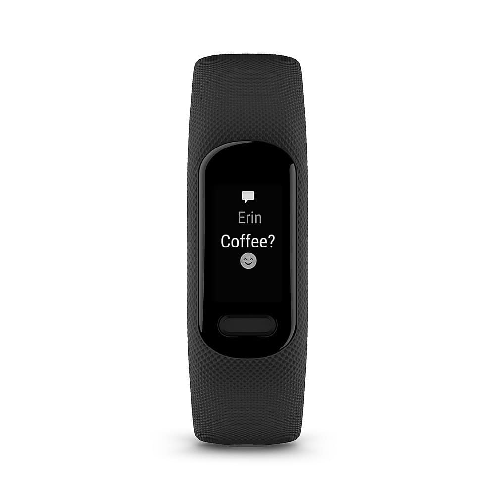Garmin - vívosmart 5 Smart Fitness Tracker + frequência cardíaca pequena/média - preto-010-02645-00