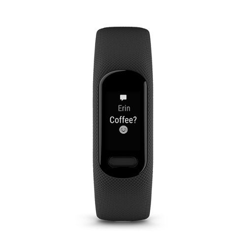 Garmin - vívosmart 5 Smart Fitness Tracker + frequência cardíaca pequena/média - preto-010-02645-00
