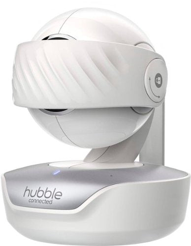 Hubble Connected - Nursery Pal Premium com Hubble Grip 5" HD Smart Baby Monitor com panorâmica, inclinação, zoom e tela sensível ao toque - Branco-HCT