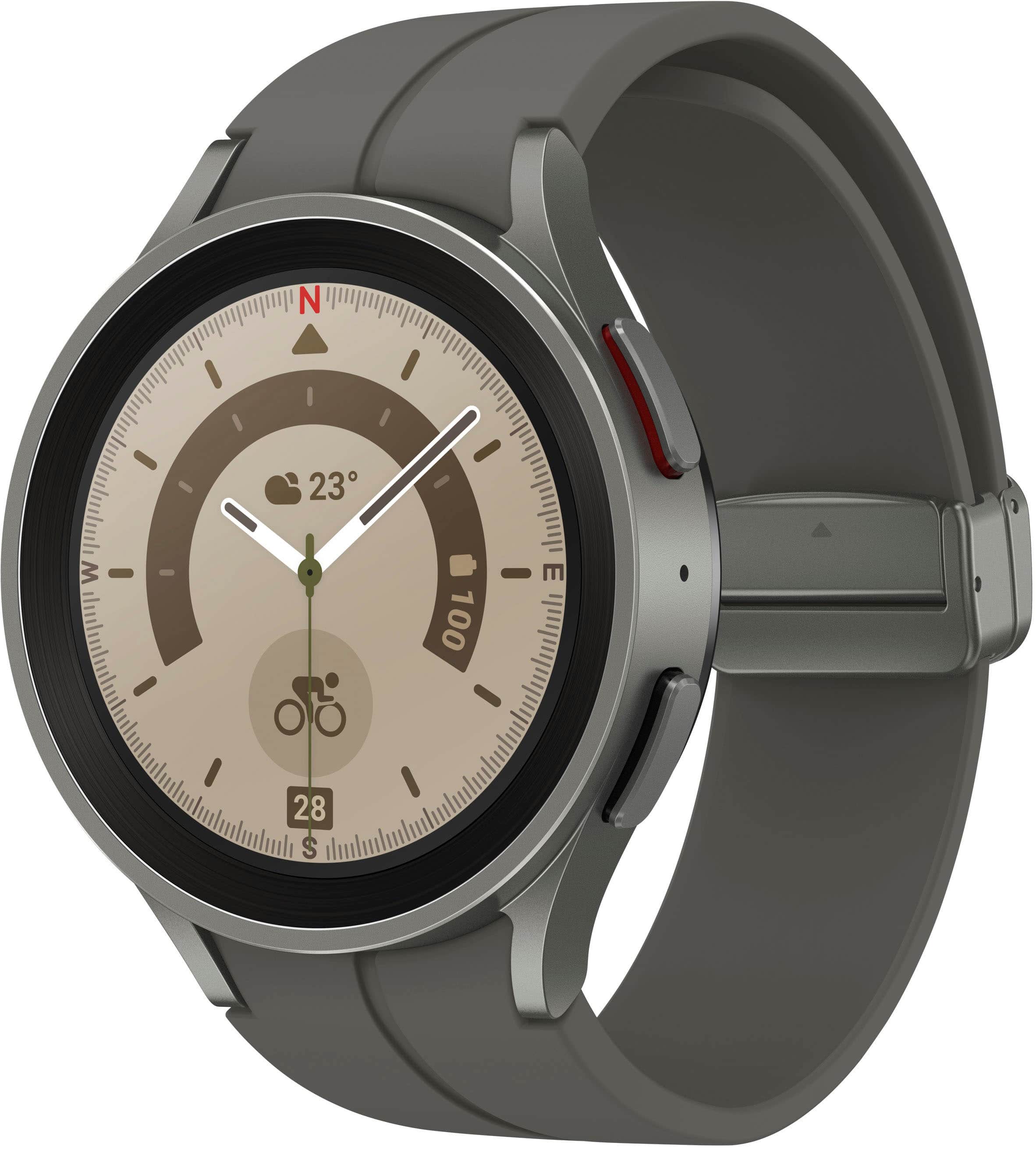 Samsung - Galaxy Watch5 Pro Titanium Smartwatch 45mm LTE - Cinza-SM-R925UZTAXAA