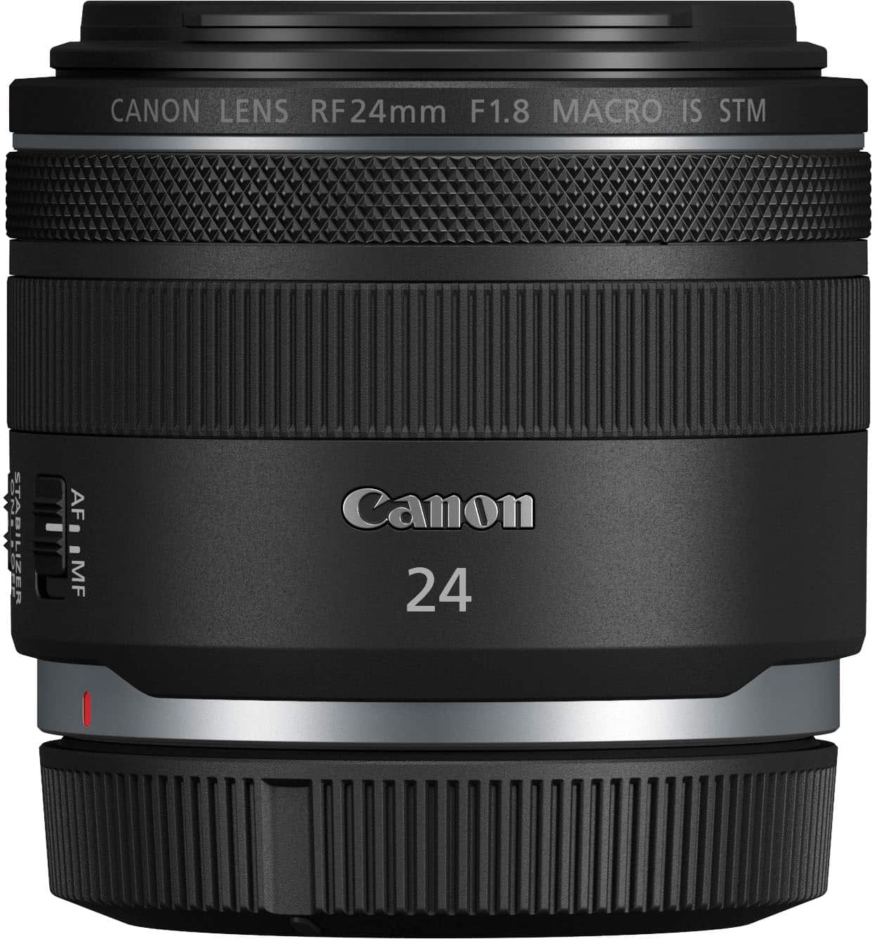 Canon - Lente principal grande angular RF 24mm F1.8 MACRO IS STM para câmeras EOS série R - Preto-5668C002