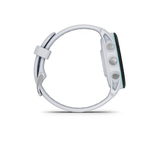 Garmin - Forerunner 255S Music GPS Smartwatch 41 mm Polímero reforçado com fibra - Whitestone-010-02641-23