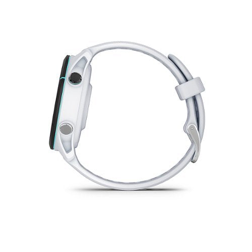 Garmin - Forerunner 255S Music GPS Smartwatch 41 mm Polímero reforçado com fibra - Whitestone-010-02641-23