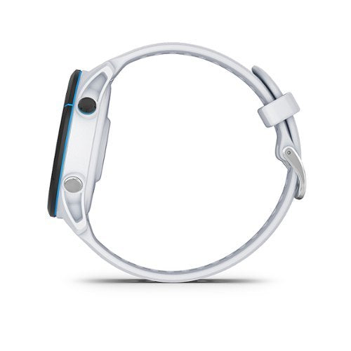 Garmin - Forerunner 255 Music GPS Smartwatch 46 mm Polímero reforçado com fibra - Whitestone-010-02641-21