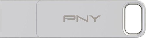 Pen Drive PNY - Unidade flash OTG DUO Link 128 GB USB 3.2 Gen 1 tipo C - Prata-P-FDI128DULINKTYC-GE