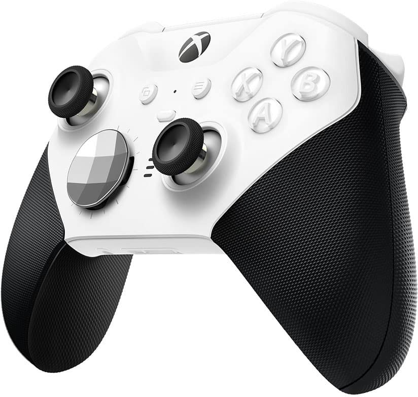 Microsoft - Controle sem fio para para vídeo game Elite Series 2 Core para Xbox Series X, Xbox Series S, Xbox One e PCs com Windows - White-4IK-00001