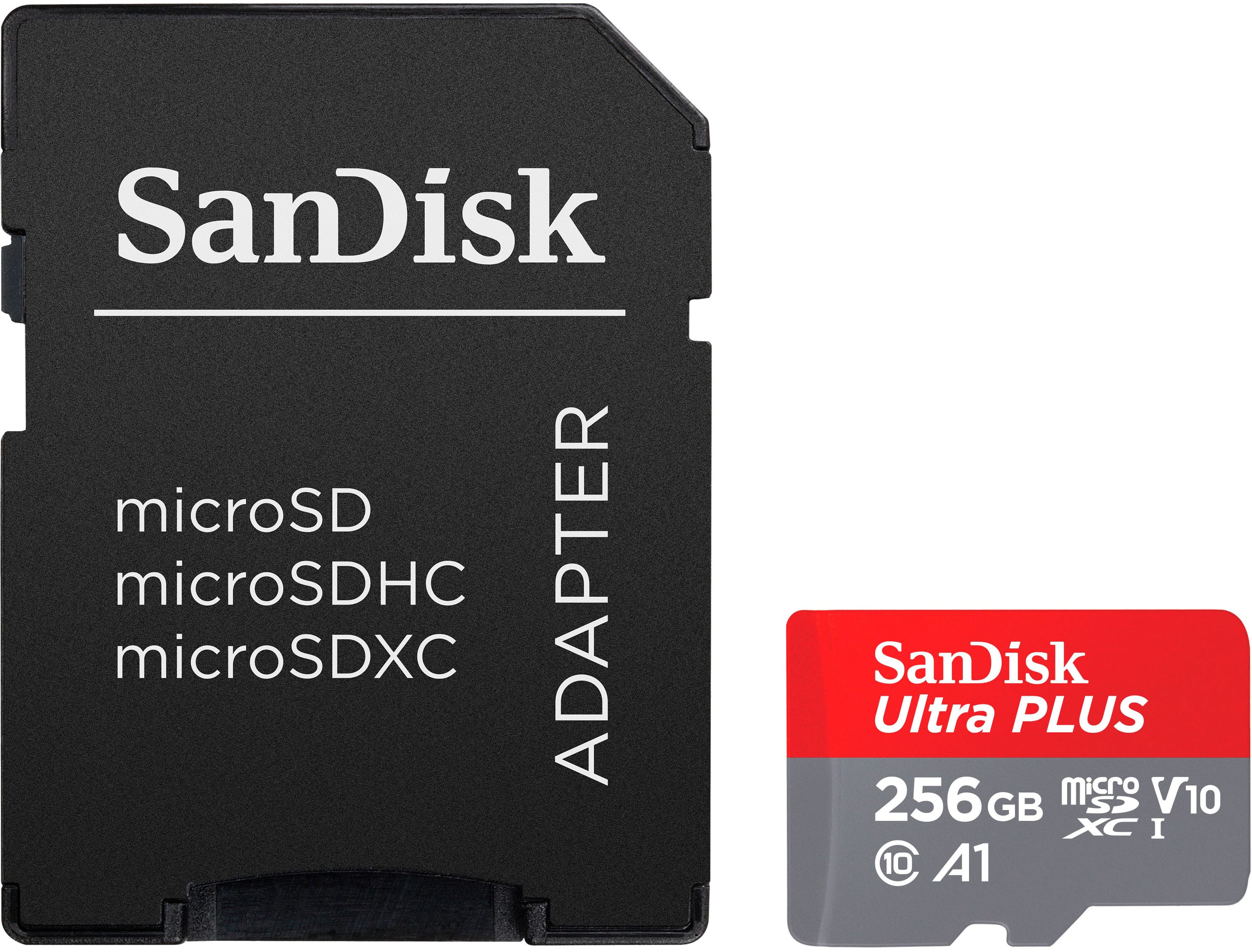 SanDisk - Cartão de memória microSDXC UHS-I Ultra PLUS 256GB-SDSQUBL-256G-AN6IA