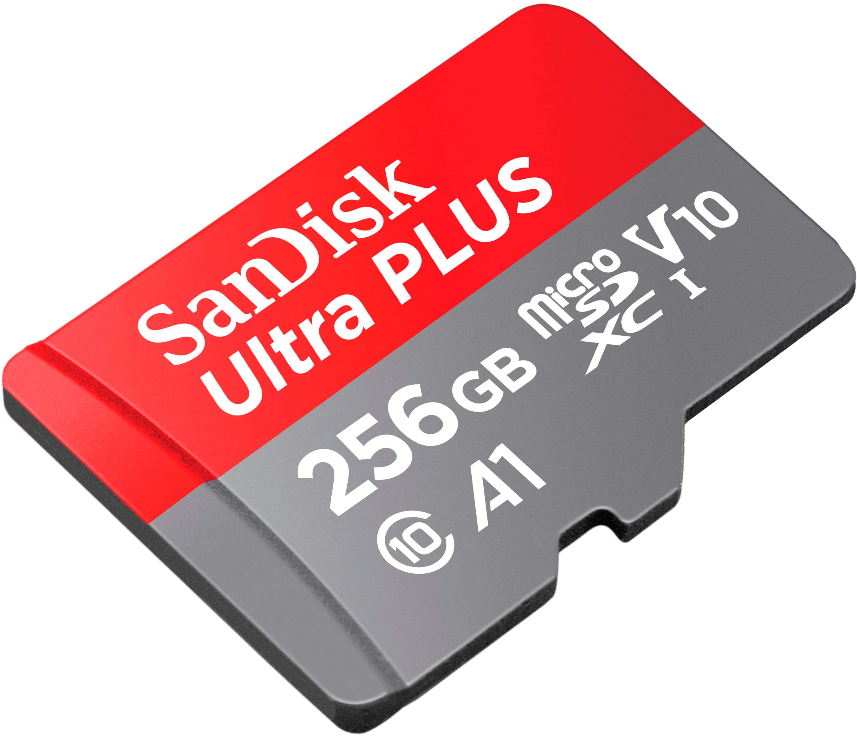 SanDisk - Cartão de memória microSDXC UHS-I Ultra PLUS 256GB-SDSQUBL-256G-AN6IA