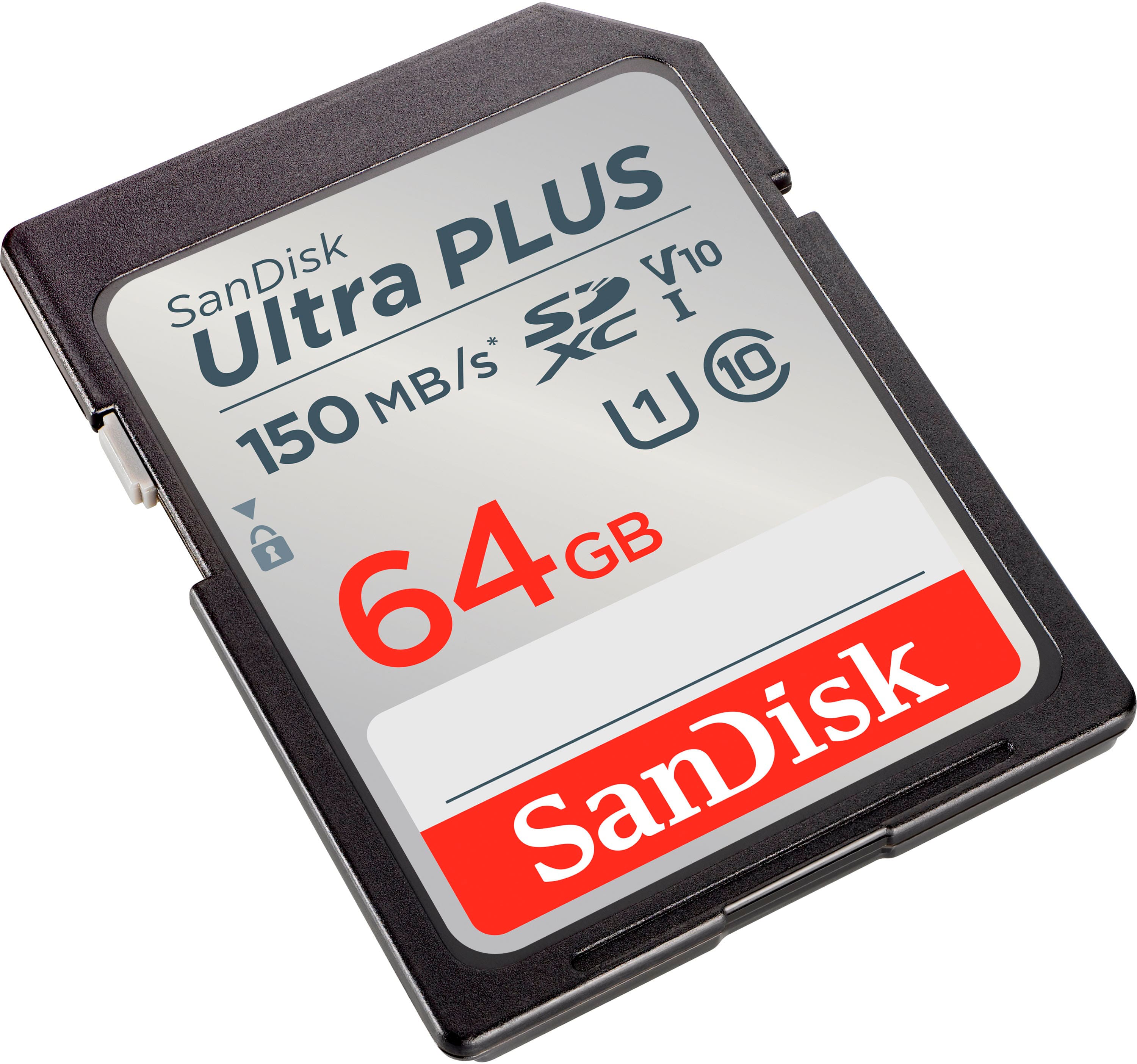 SanDisk - Cartão de memória Ultra PLUS 64GB SDXC UHS-I-SDSDUWC-064G-AN6IN