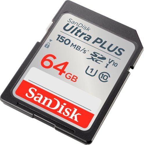 SanDisk - Cartão de memória Ultra PLUS 64GB SDXC UHS-I-SDSDUWC-064G-AN6IN
