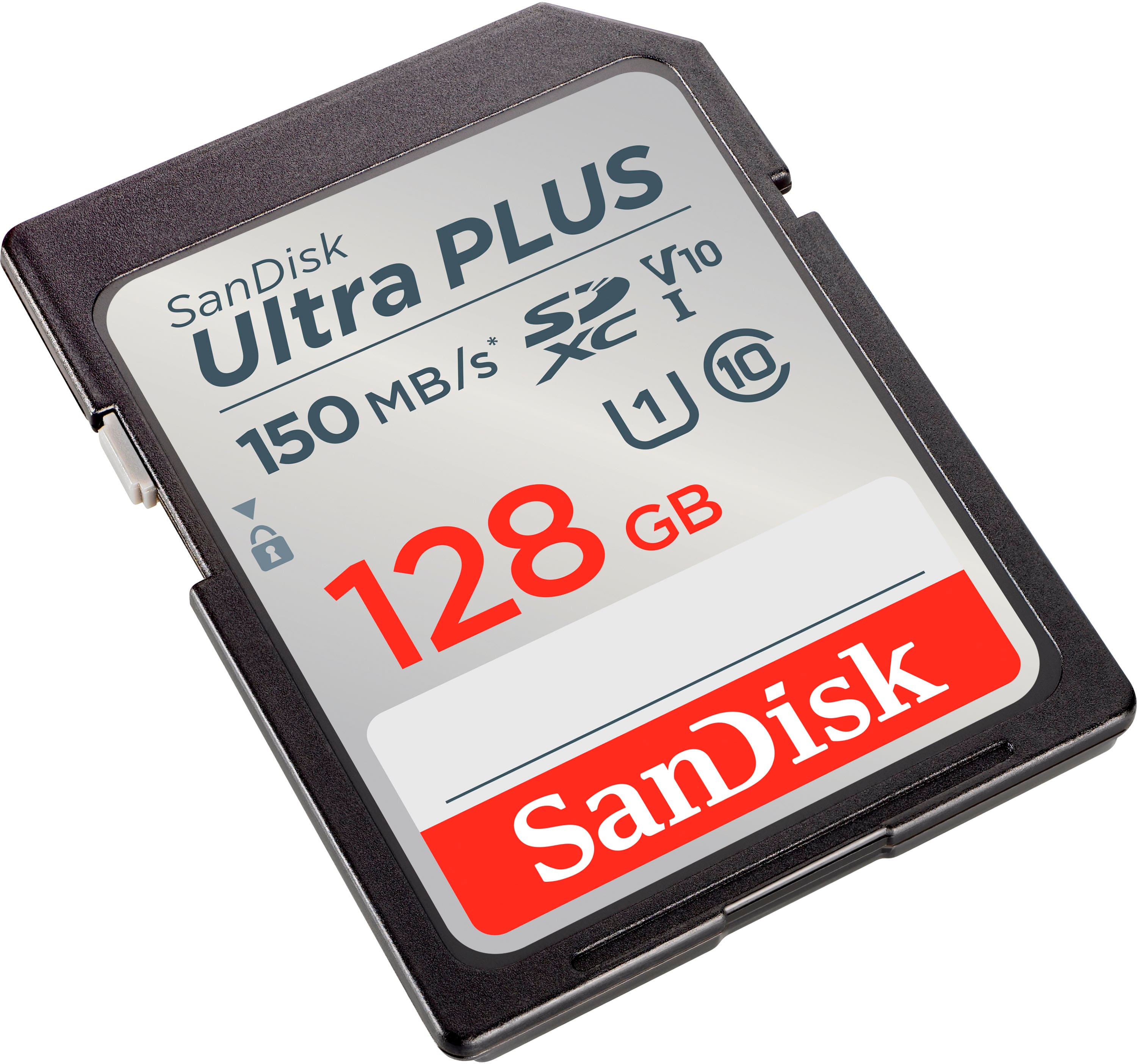 SanDisk - Cartão de memória Ultra PLUS 128GB SDXC UHS-I-SDSDUWC-128G-AN6IN