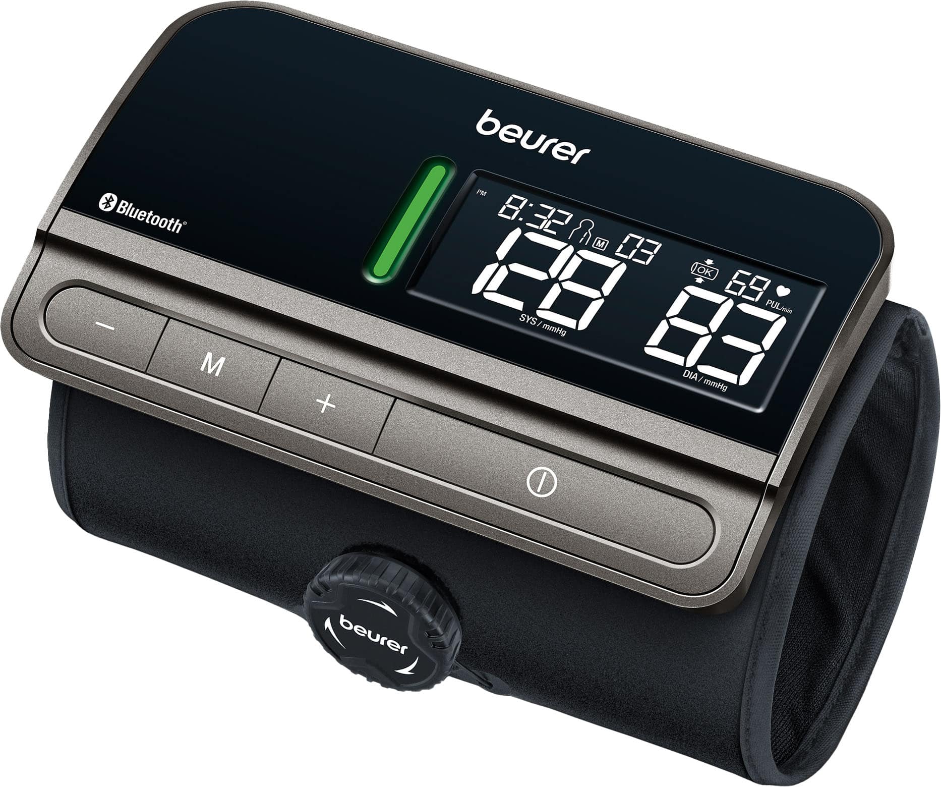 Beurer - Monitor de pressão arterial Bluetooth de peça única - Preto-BM81