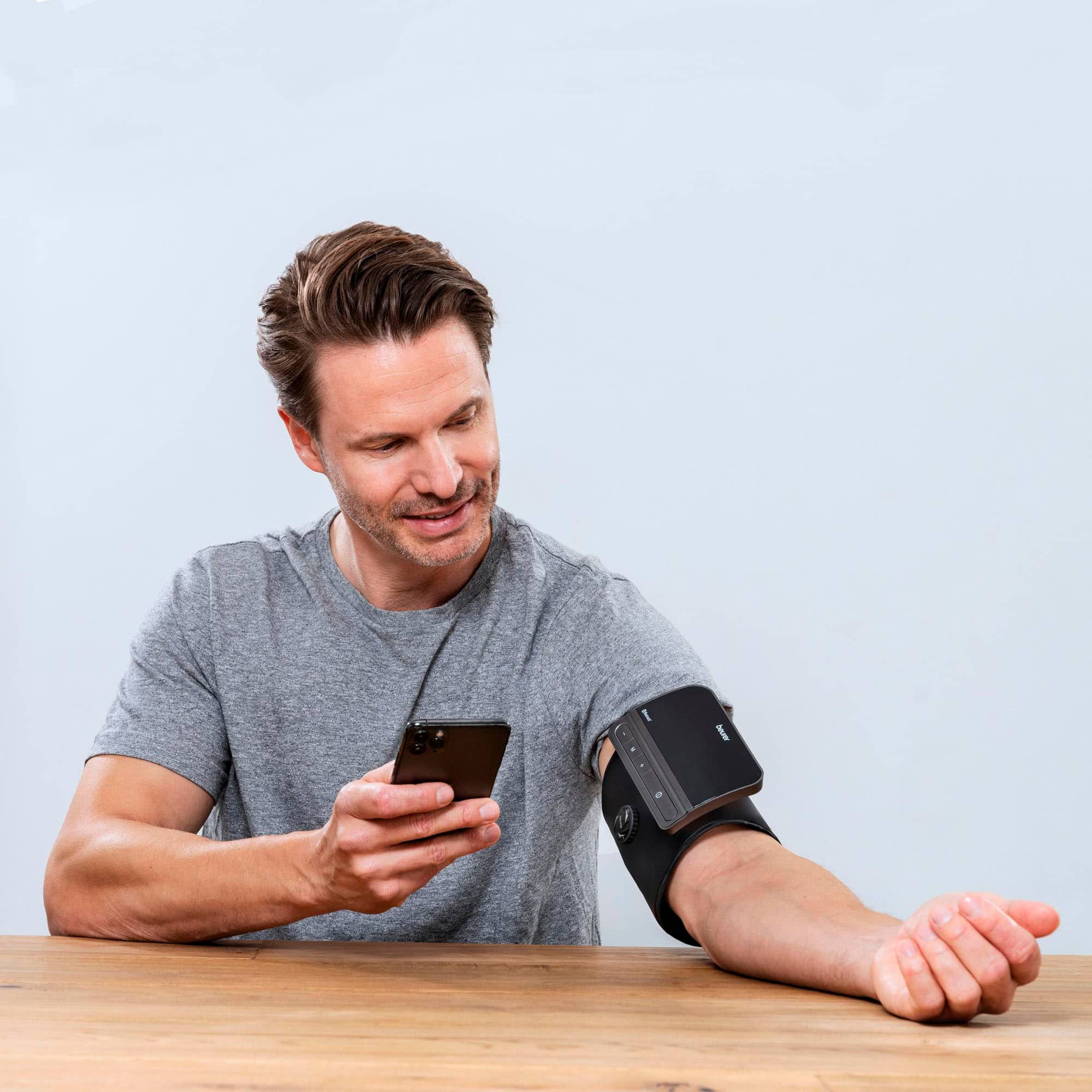 Beurer - Monitor de pressão arterial Bluetooth de peça única - Preto-BM81